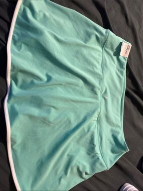 DSG Aqua Athletic Skort with White Trim